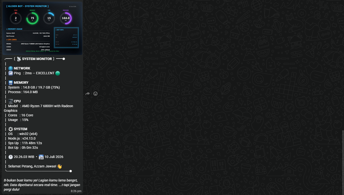 Glixer Bots (Discord, WhatsApp)